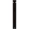 Ekena Millwork Traditional Wrought Iron Bracket, (Single center brace), Antiqued Bronze 1 1/2"W x 5 1/2"D x 8"H BKTM01X05X08STRABZ - alternate 2